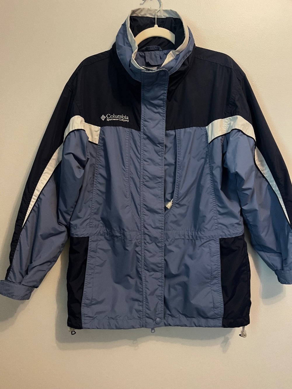 Columbia Interchange Navy and Blue Color Block Outer Shell - Women's Medium